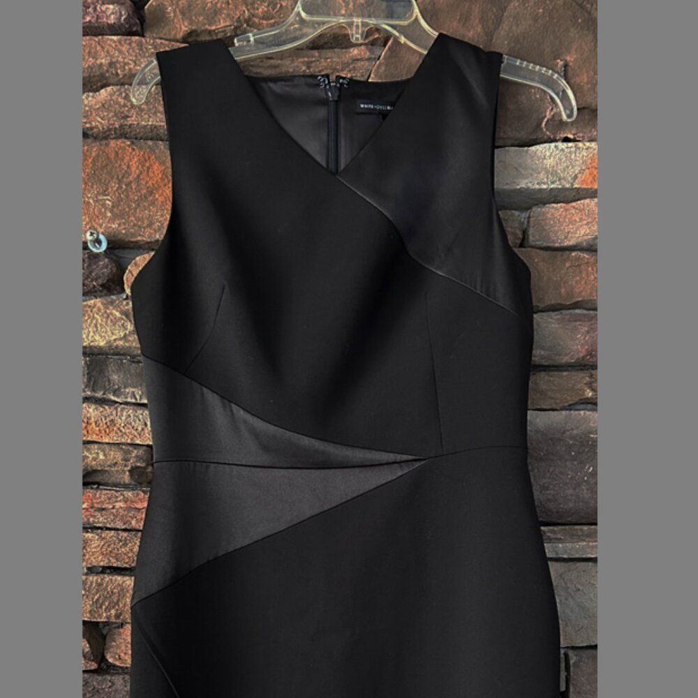White House Black Market Sleeveless Sculpting Sheath Dress, Black Size 8
